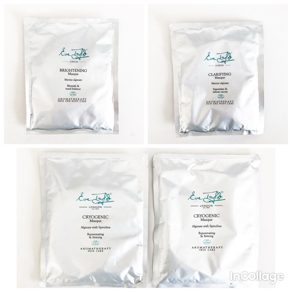 4 Eve Taylor Professional Peel Off Masques Cryogenic Brightening Clarifying NEW